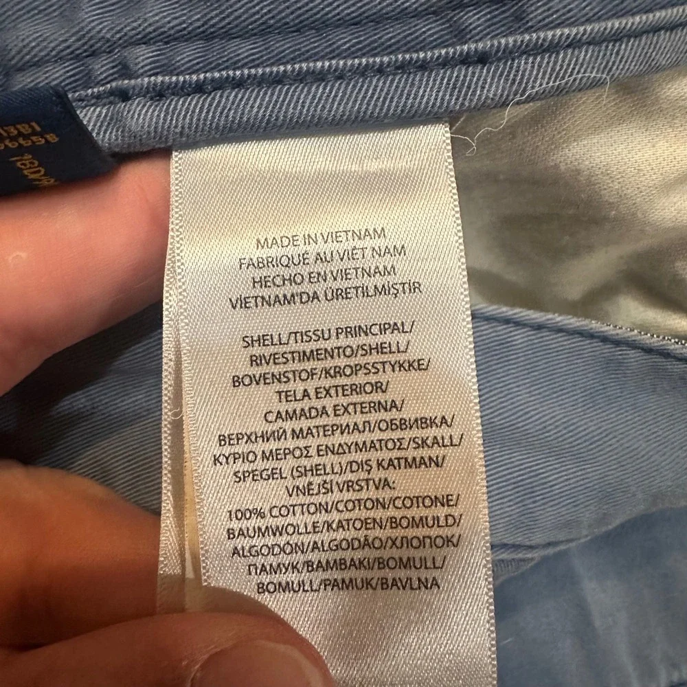 Polo Ralph Lauren‎ Shorts Mens 38 Blue Relaxed Fit Chino Cotton 9